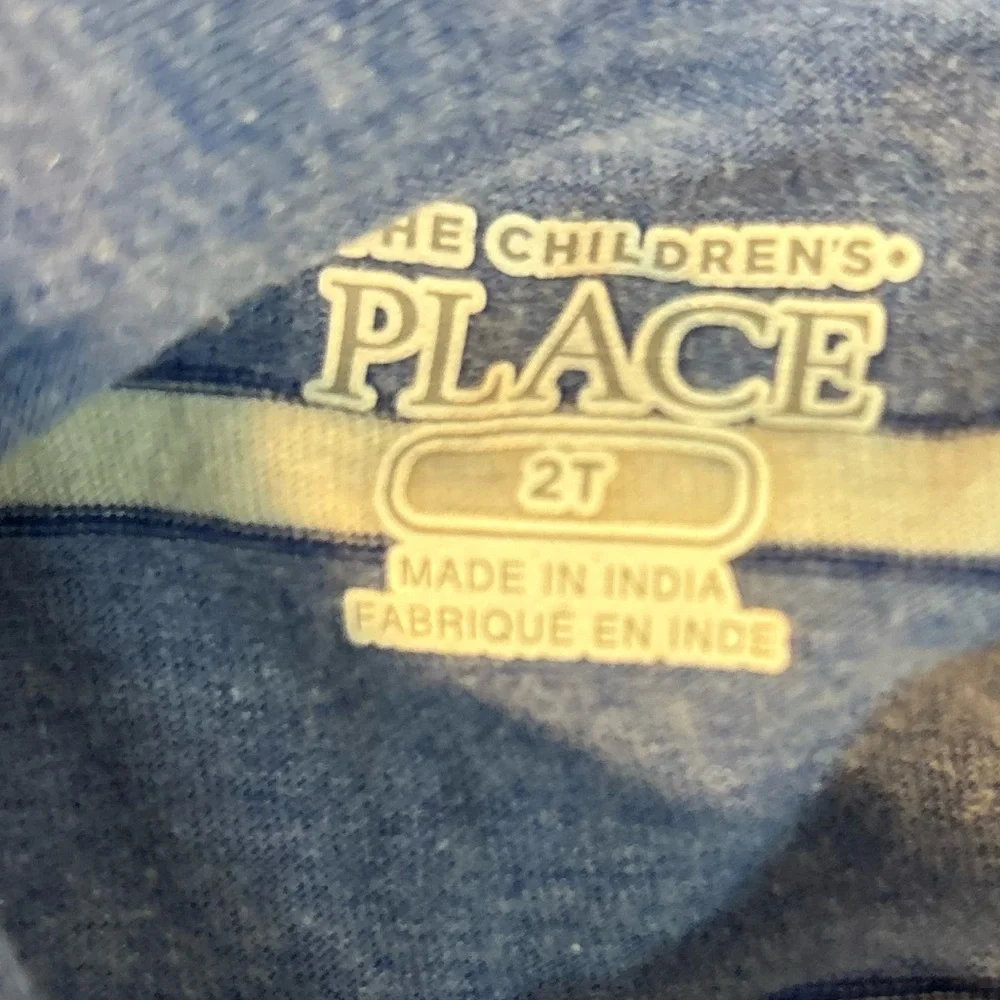 OshKosh B'gosh & Children’s place Striped Polo Shirts set of 2 - Navy & Blue 2T